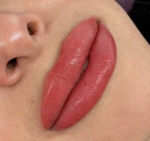 Healed lip blush